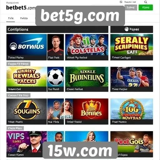 Bet5g.com oferece opções de jogos variados